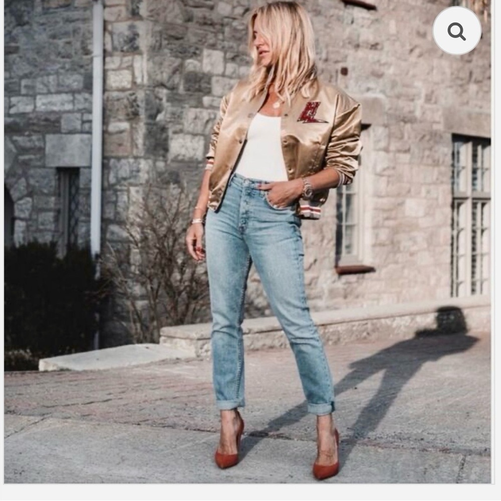 GRLFRND Light Blue Ankle Crop Jeans